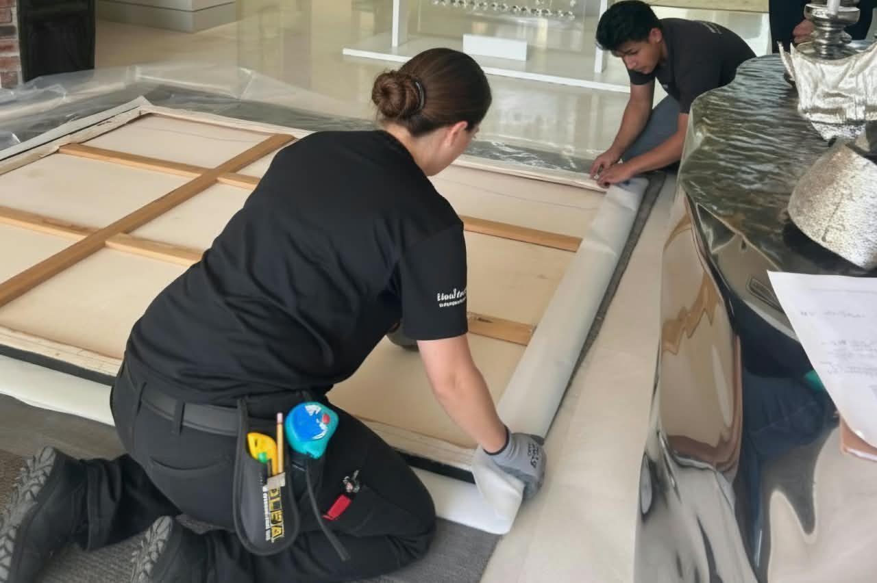 Instalación de obra en residencia